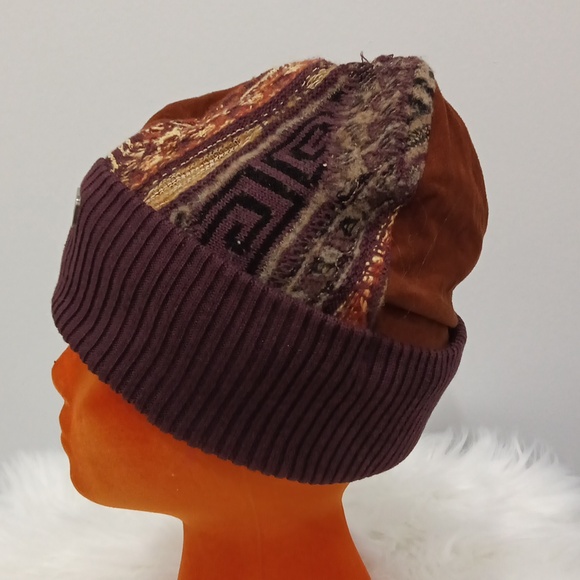 NWOT vintage Coogi earth tones patchwork hat - Picture 2 of 4